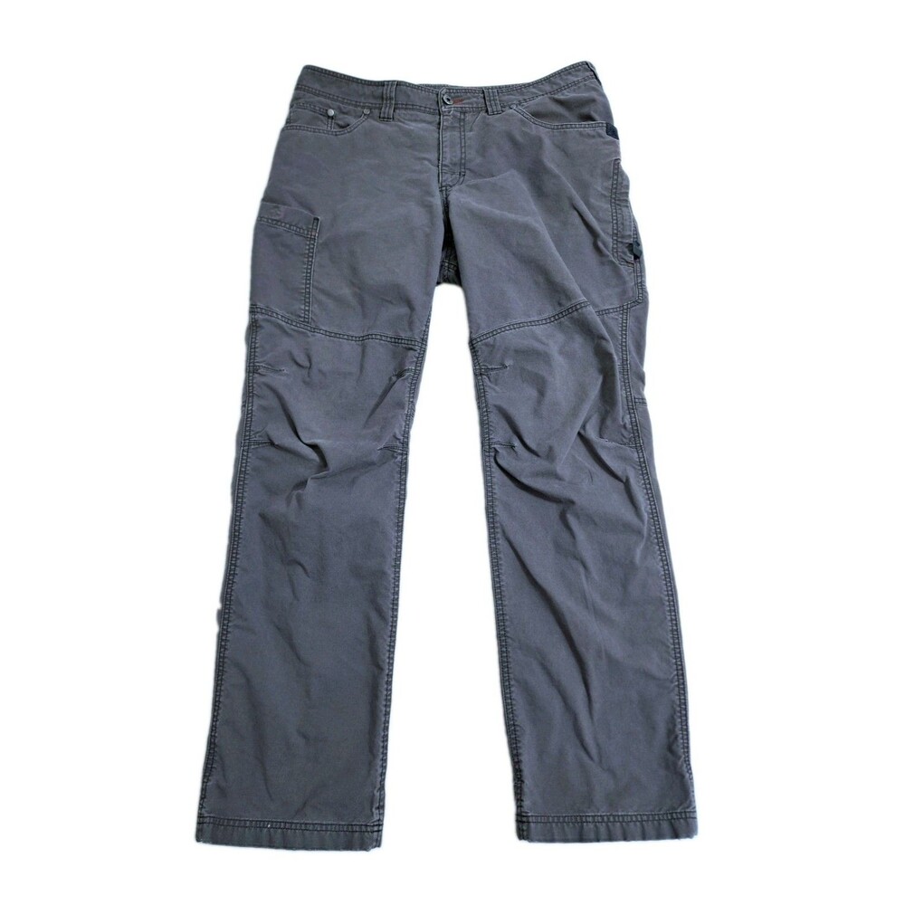 LL Bean Riverton Cargo Pants Men's 36x32 Cotton Nylon Blend Gray Trail Hike